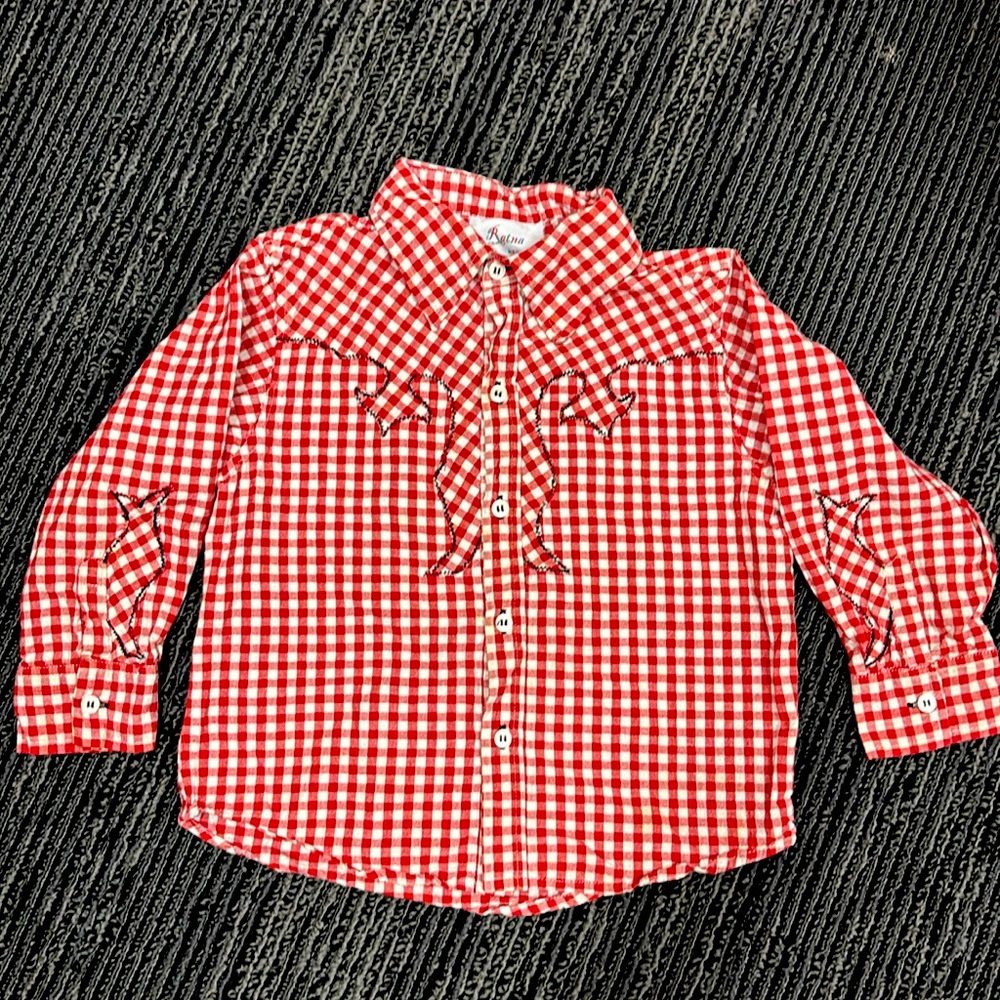 The cutest handmade vintage inspired western shirt.